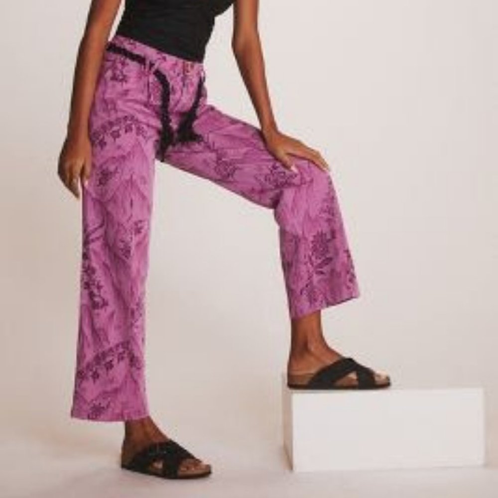 Anthropologie  PLEATED COLUMN PANTS